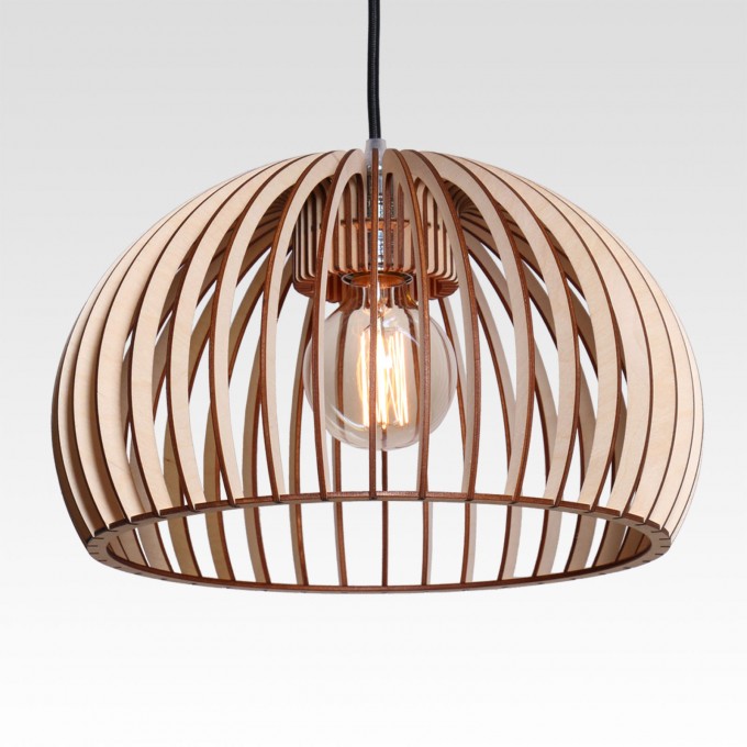 farbflut Design Pendelleuchte HUEVO aus Birkenholz farbflut Design Pendelleuchte HUEVO aus Birkenholz