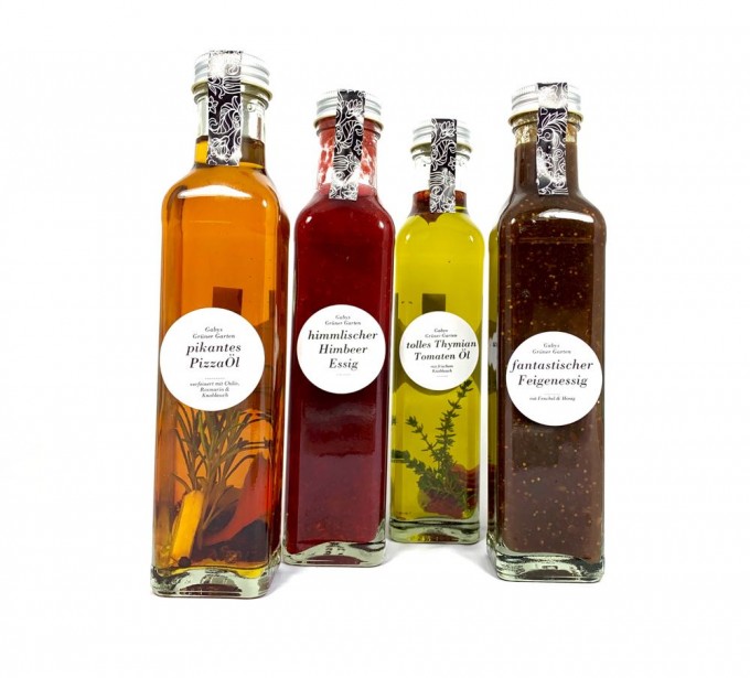 Gabys Grüner Garten Edles Öl & Essig Quartett 1000ml Gabys Grüner Garten Edles Öl & Essig Quartett 1000ml