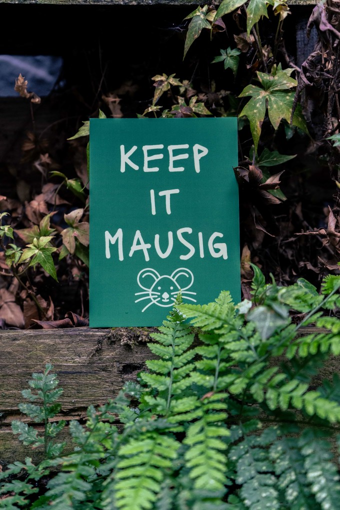 Postkarte MAUSIG by Pullunderblüte