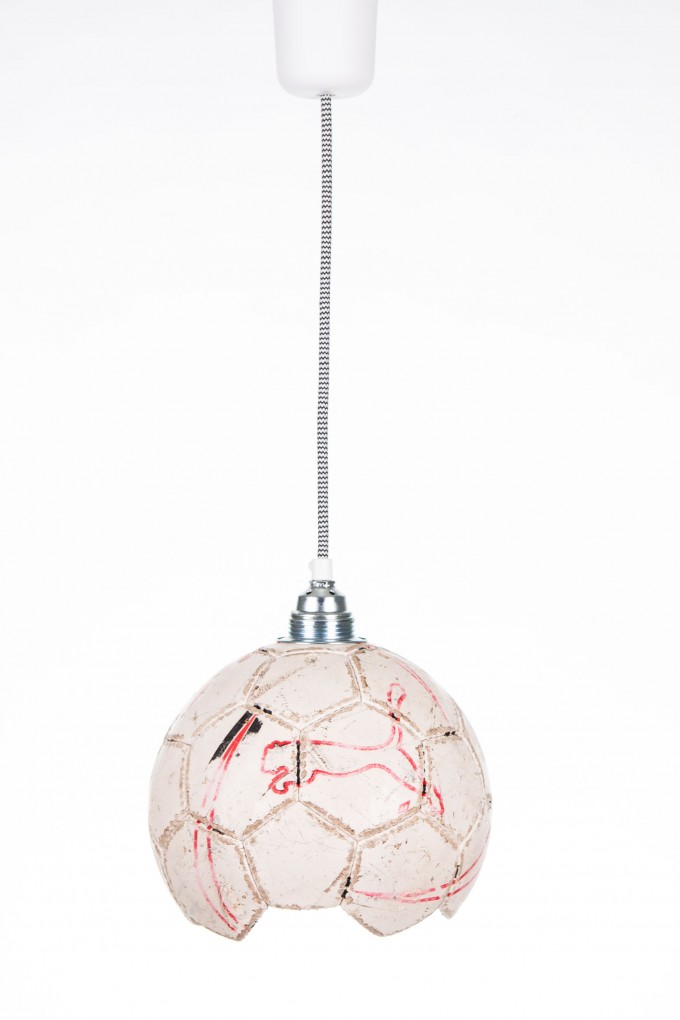 karolchicks Fussball Lampe Upcycling karolchicks Fussball Lampe Upcycling