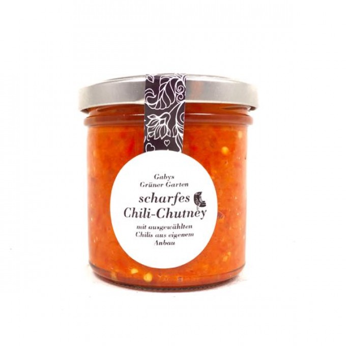 Gabys Grüner Garten scharfes Chili Chutney 165g Gabys Grüner Garten scharfes Chili Chutney 165g