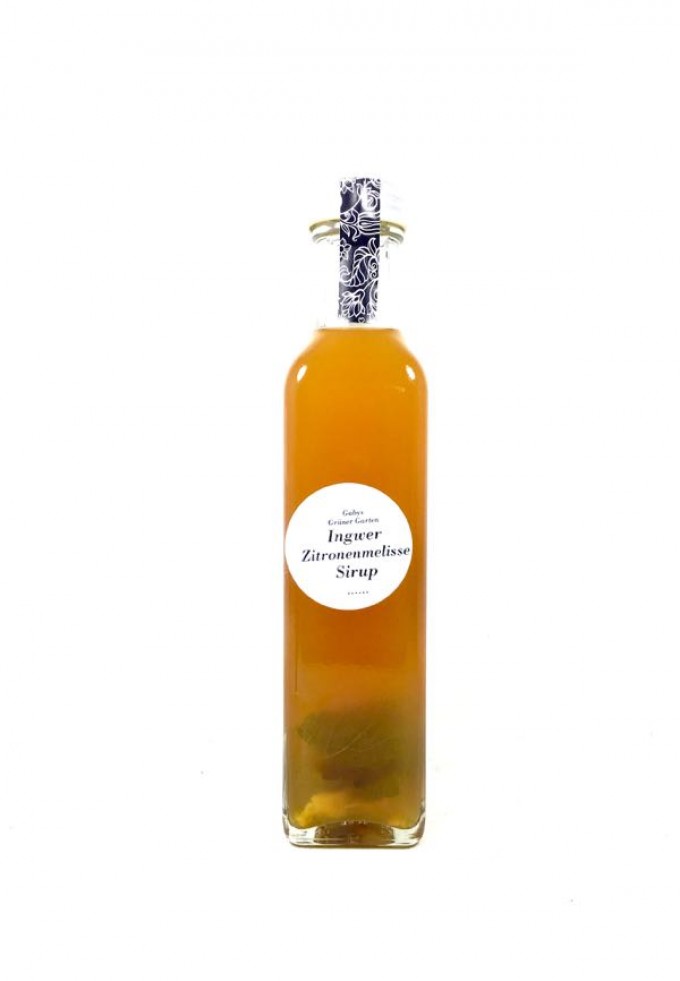 Gabys Gruner Garten Imposanter Zitronenmelisse Ingwer Sirup 250ml