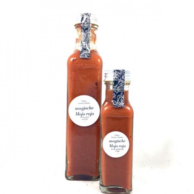 Gabys grüner Garten magische Mojo Rojo (Salsa) Gabys grüner Garten magische Mojo Rojo (Salsa)