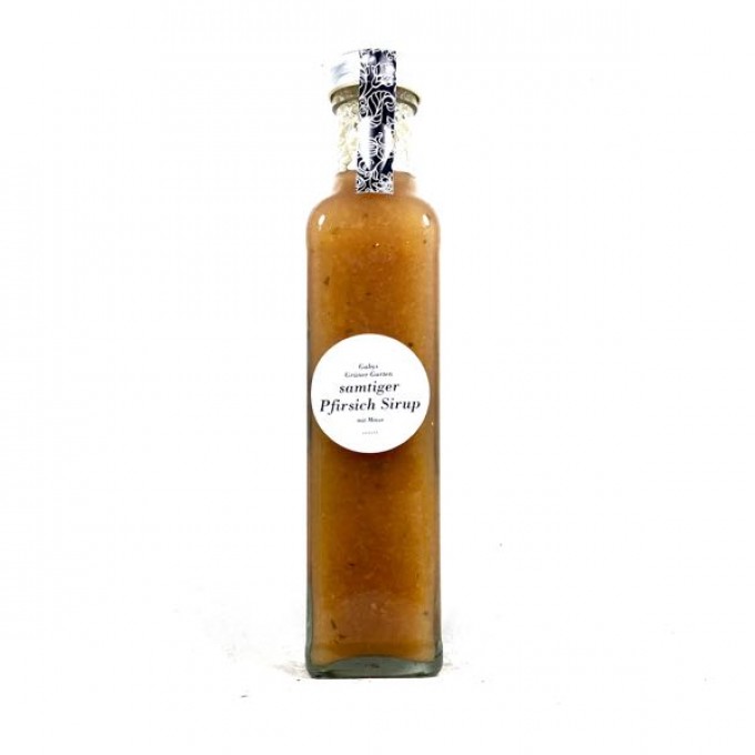 Gabys Grüner Garten samtiger Pfirsich Sirup 250ml Gabys Grüner Garten samtiger Pfirsich Sirup 250ml