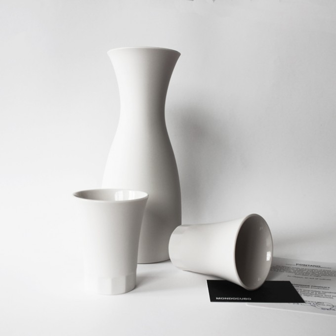 Komplettes Set, Karaffe, Becher Tassen, Porzellan, POSITANO by ORTOGONALE Komplettes Set, Karaffe, Becher Tassen, Porzellan, POSITANO by ORTOGONALE