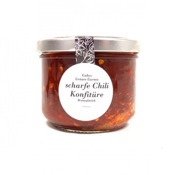 Gabys Grüner Garten scharfe Chili Konfitüre 185g Gabys Grüner Garten scharfe Chili Konfitüre 185g