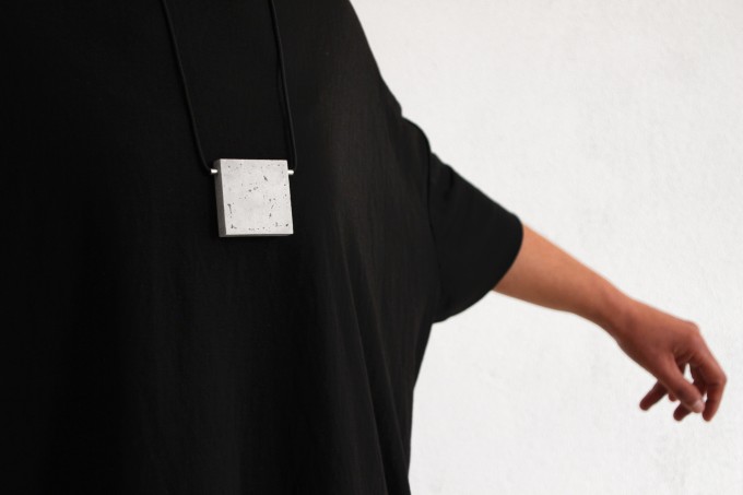 Concrete Necklace SQR by ORTOGONALE Concrete Necklace SQR by ORTOGONALE