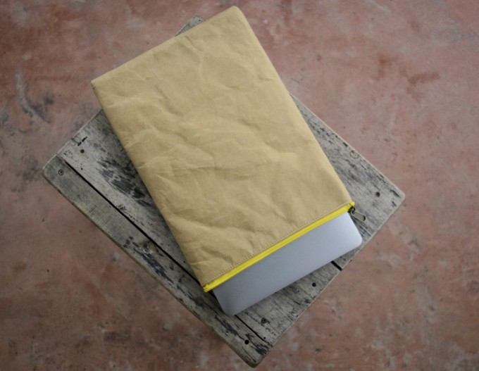 Nachhaltige Kraftpapier-Laptoptasche 15–16 Zoll | Waschbare vegane Hülle mit Zipper– Gefüttertes Laptop Sleeve für MacBook Pro/Air,Lenovo,HP