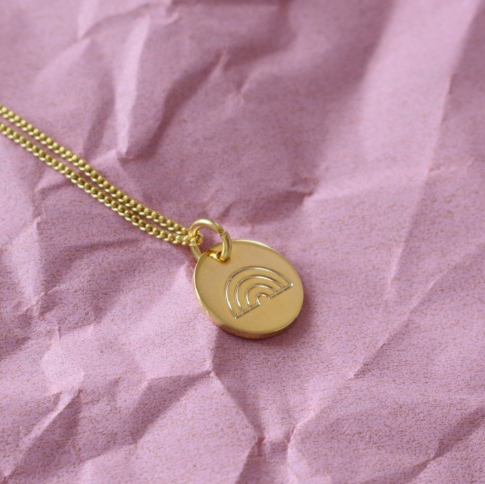 stahlpink – Regenbogen-Kette stahlpink – Regenbogen-Kette