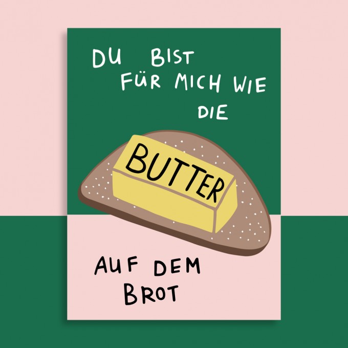 Family Tree Shop / Postkarte / Die Butter auf dem Brot Family Tree Shop / Postkarte / Die Butter auf dem Brot
