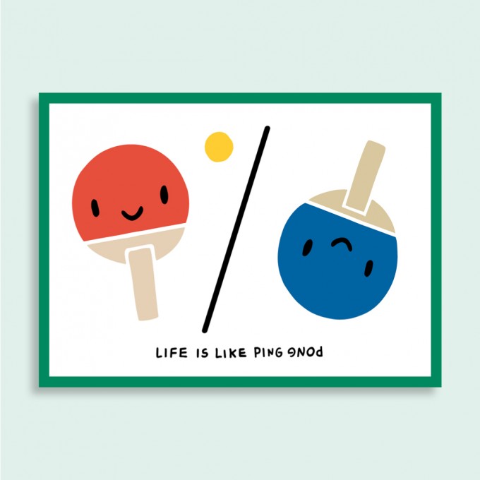 Family Tree Shop / Postkarte / Life is like Ping Pong Family Tree Shop / Postkarte / Life is like Ping Pong