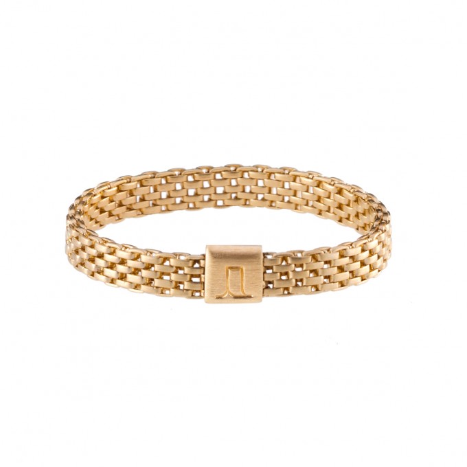 Jasmina Jovy Jewellery Decode! Mesh Ring RIDC00 fine vergoldet Jasmina Jovy Jewellery Decode! Mesh Ring RIDC00 fine vergoldet
