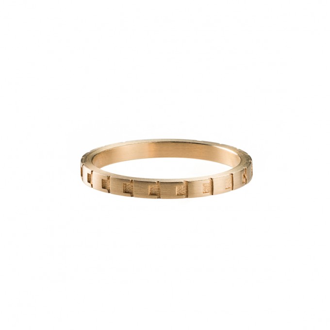 Jasmina Jovy Jewellery Decode! Ring RIDC02 gold Jasmina Jovy Jewellery Decode! Ring RIDC02 gold