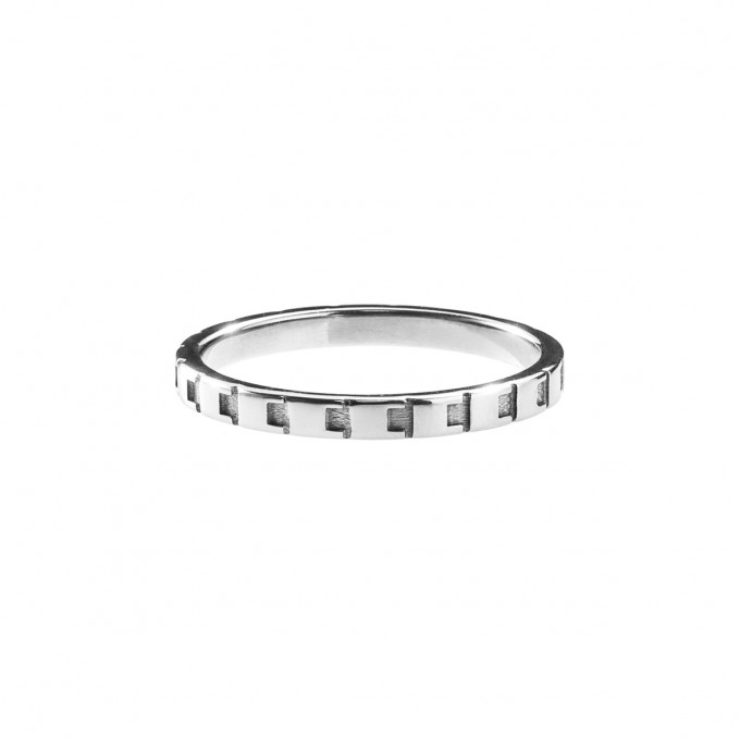Jasmina Jovy Jewellery Decode! Ring RIDC02 silver Jasmina Jovy Jewellery Decode! Ring RIDC02 silver