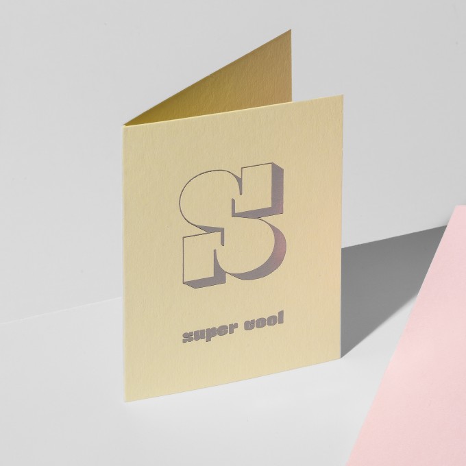 Grußkarte super cool · sorbet yellow – Jo the brand