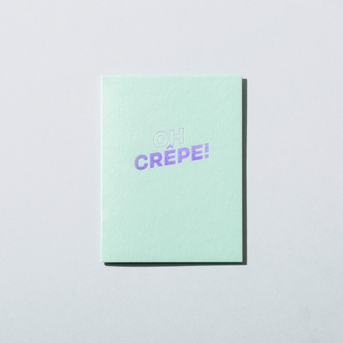 Grußkarte oh crêpe · new green – Jo the brand Grußkarte oh crêpe · new green – Jo the brand