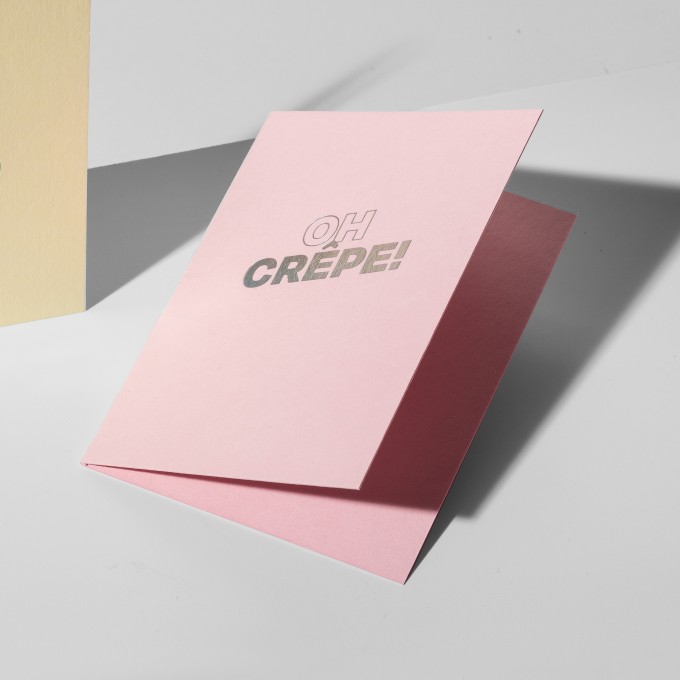 Grußkarte oh crêpe · candy pink – Jo the brand Grußkarte oh crêpe · candy pink – Jo the brand