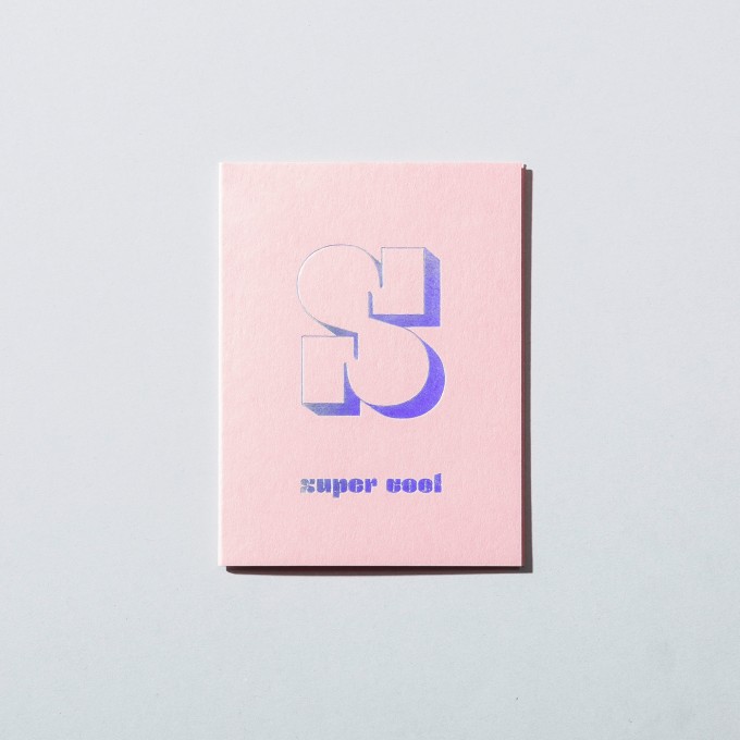 Grußkarte super cool · candy pink – Jo the brand