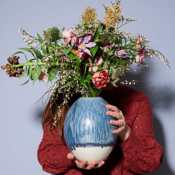 mused - Vase Jonna - oceanblue mused - Vase Jonna - oceanblue