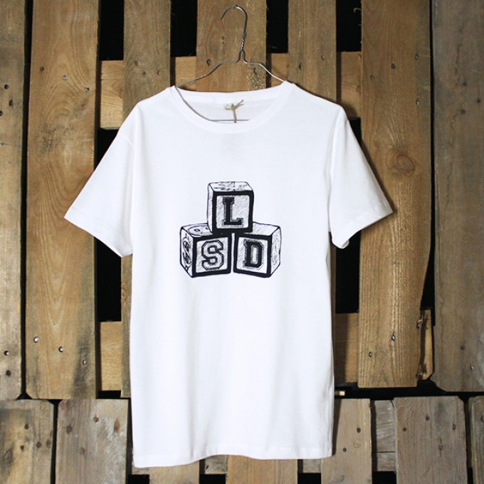 KINDERGELD ORGANIC Classic T-Shirt "ALBERT" (LSD) weiss KINDERGELD ORGANIC Classic T-Shirt "ALBERT" (LSD) weiss