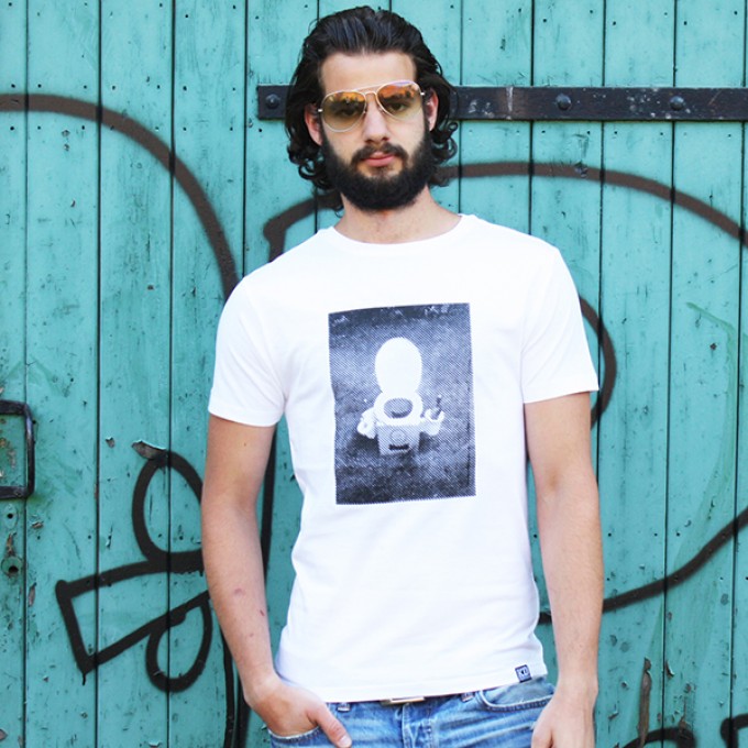 KINDERGELD ORGANIC Mens Roll Sleeve T-Shirt "JAN" KINDERGELD ORGANIC Mens Roll Sleeve T-Shirt "JAN"