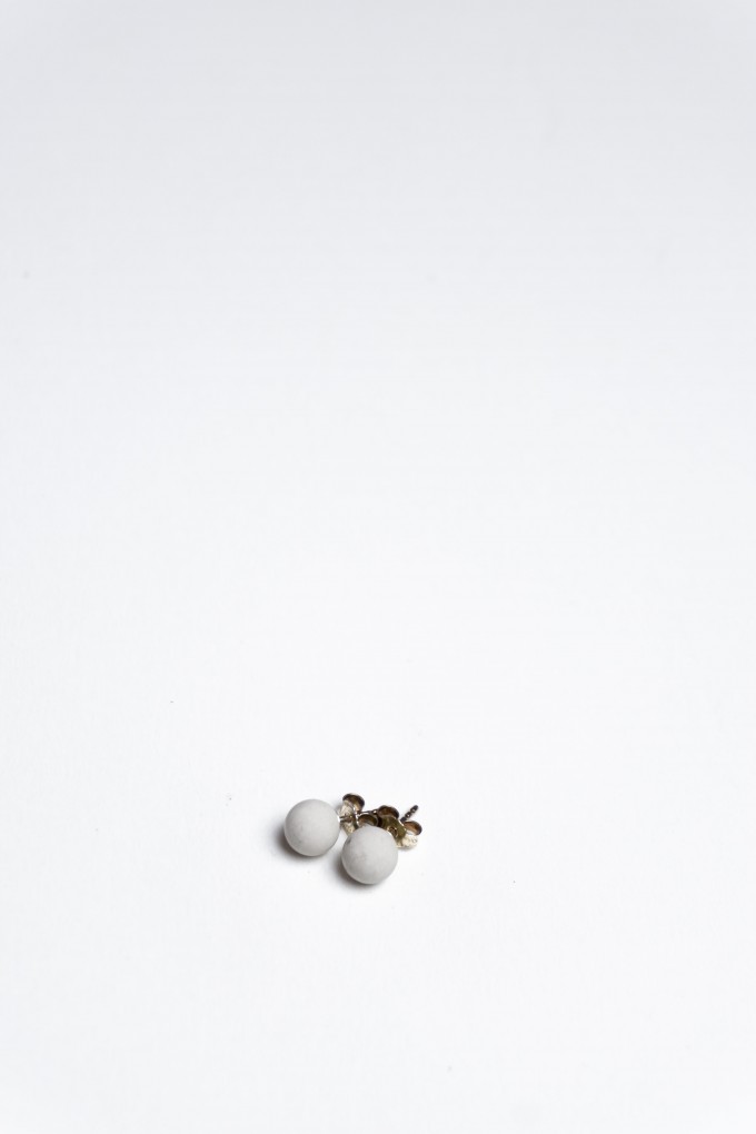 Klunkergrau Betonschmuck | Perlenohrringe aus Beton Klunkergrau Betonschmuck | Perlenohrringe aus Beton