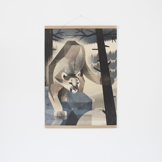 KLEINWAREN / VON LAUFENBERG Set / Mountain Lion + Posterleiste Eiche 50 cm KLEINWAREN / VON LAUFENBERG Set / Mountain Lion + Posterleiste Eiche 50 cm
