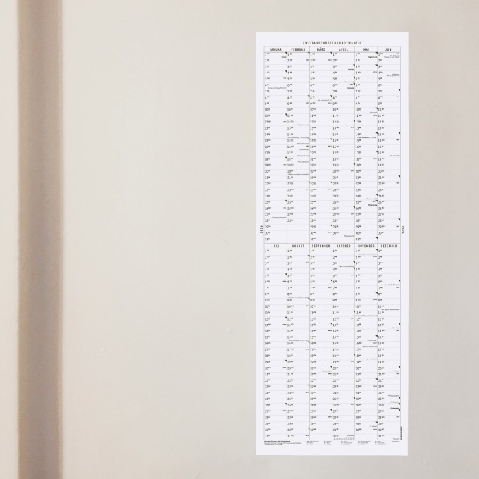 KLEINWAREN / VON LAUFENBERG Der lange Wandkalender 2026