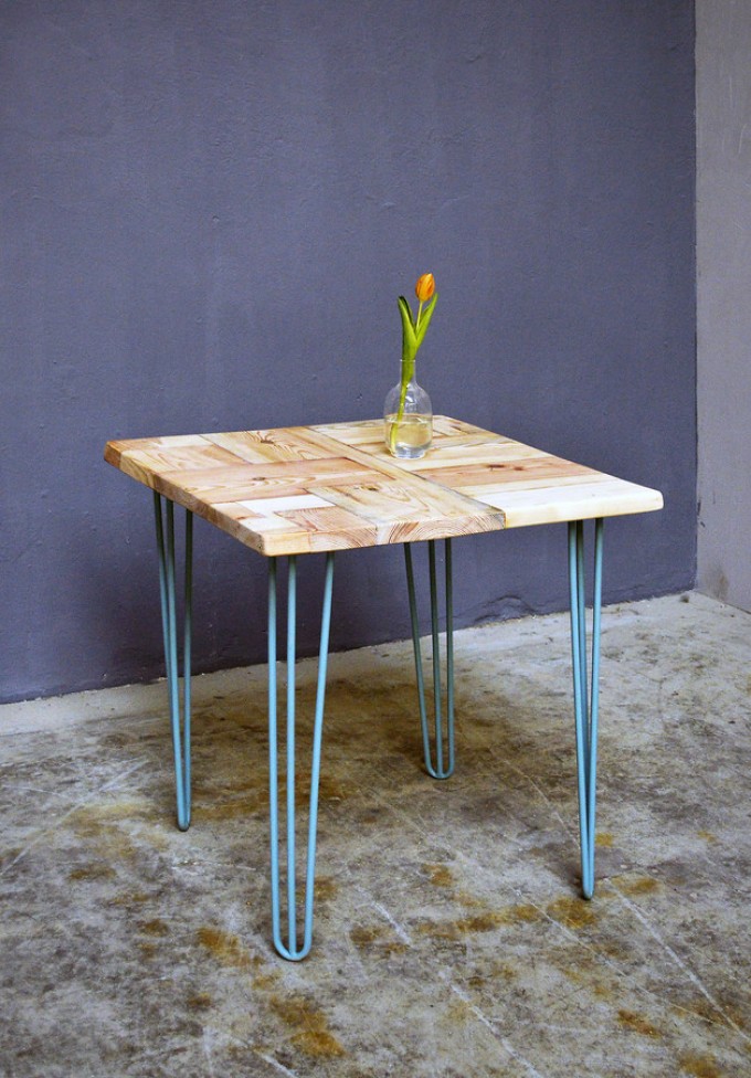 FraaiBerlin Küchentisch Bauholz & hairpin legs, Ninon FraaiBerlin Küchentisch Bauholz & hairpin legs, Ninon