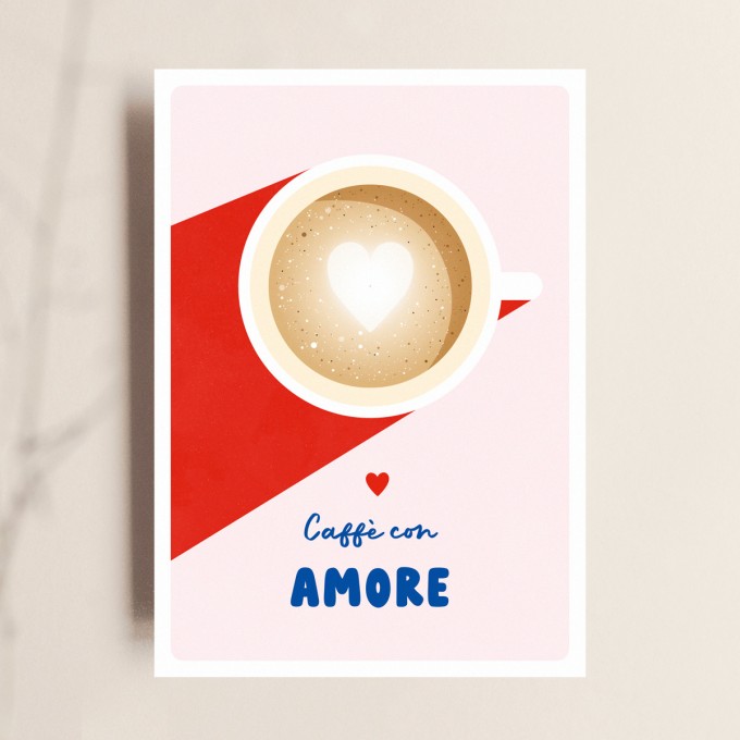 Karte CAFFÉ CON AMORE – Liebe & Kaffee Karte CAFFÉ CON AMORE – Liebe & Kaffee