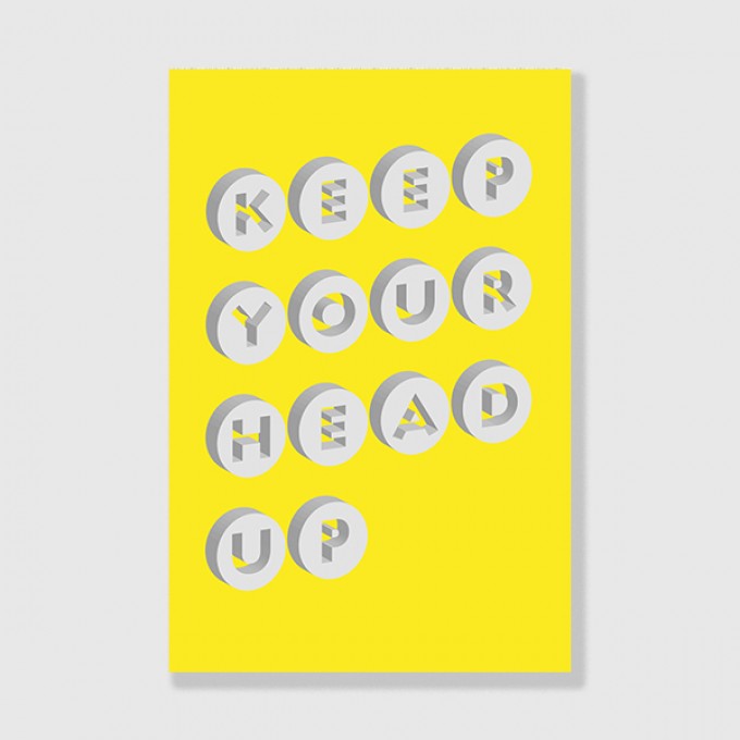 ZEITLOOPS "Keep your head up", Posterprint 40x60 cm