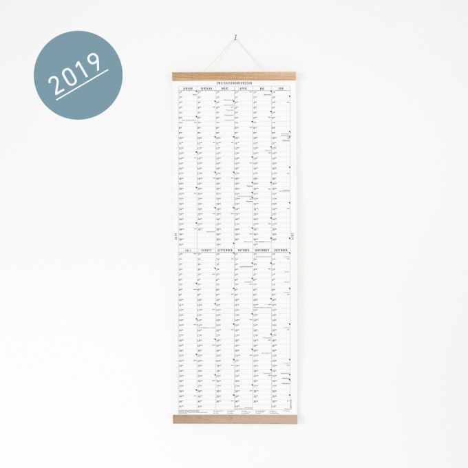 Der lange Wandkalender 2019 mit Posterleiste Der lange Wandkalender 2019 mit Posterleiste