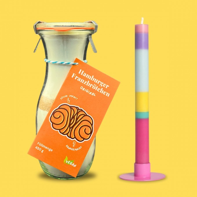 Franzbrötchen Geschenk Set Happy Birthday von Picknickliebe