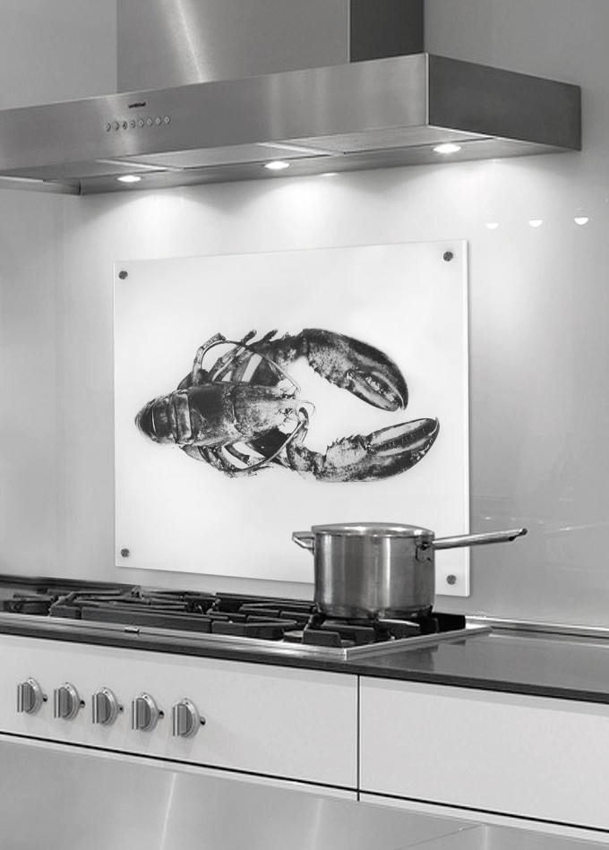 COGNOSCO Küchenrückwand Hummer - 50 x 60 cm - Druck hinter ESG Glas COGNOSCO Küchenrückwand Hummer - 50 x 60 cm - Druck hinter ESG Glas