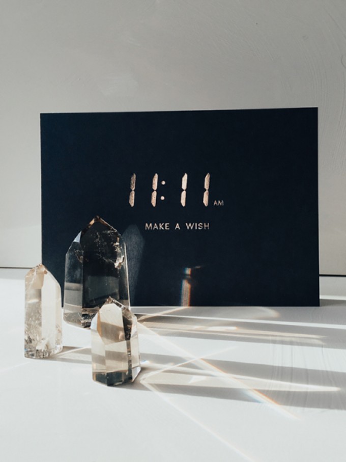 11:11 AM - MAKE A WISH - A5 Print - Letterpress – Anna Cosma 11:11 AM - MAKE A WISH - A5 Print - Letterpress – Anna Cosma
