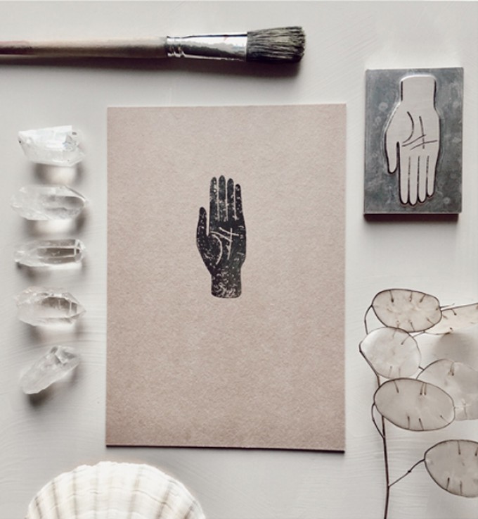 MAP OF THE HAND - A5 Print - Letterpress – Anna Cosma MAP OF THE HAND - A5 Print - Letterpress – Anna Cosma