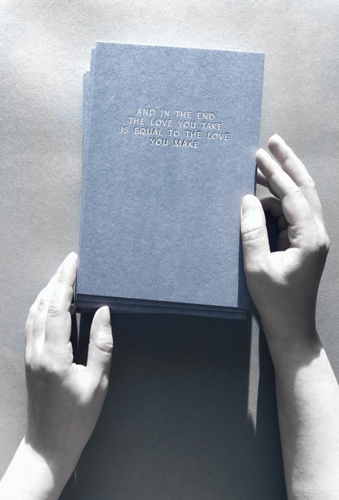 AND IN THE END... LOVE - A5 Print - Letterpress – Anna Cosma AND IN THE END... LOVE - A5 Print - Letterpress – Anna Cosma