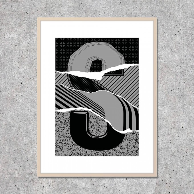Look at me! Siebdruck "S for..." (DIN A2) Look at me! Siebdruck "S for..." (DIN A2)