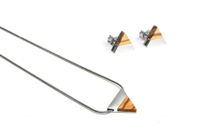 BeWooden Halskette & Ohrringe Set - Lini Set BeWooden Halskette & Ohrringe Set - Lini Set