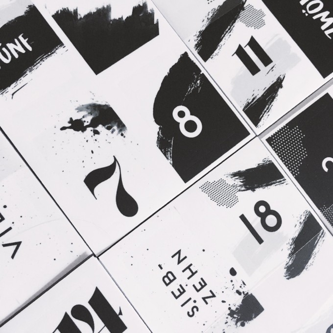 Love is the new black – ADVENTSKALENDER STICKER SET - BLACK Love is the new black – ADVENTSKALENDER STICKER SET - BLACK
