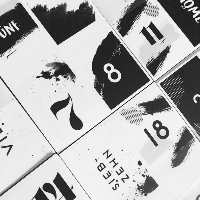 Love is the new black – ADVENTSKALENDER STICKER SET - BLACK Love is the new black – ADVENTSKALENDER STICKER SET - BLACK