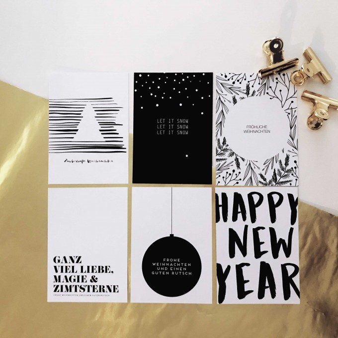 Love is the new black – Postkarten Set "Christmas" Love is the new black – Postkarten Set "Christmas"