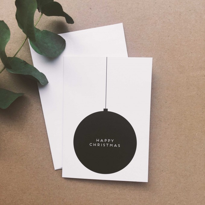 Love is the new black – Klappkarte "Happy Christmas" Love is the new black – Klappkarte "Happy Christmas"