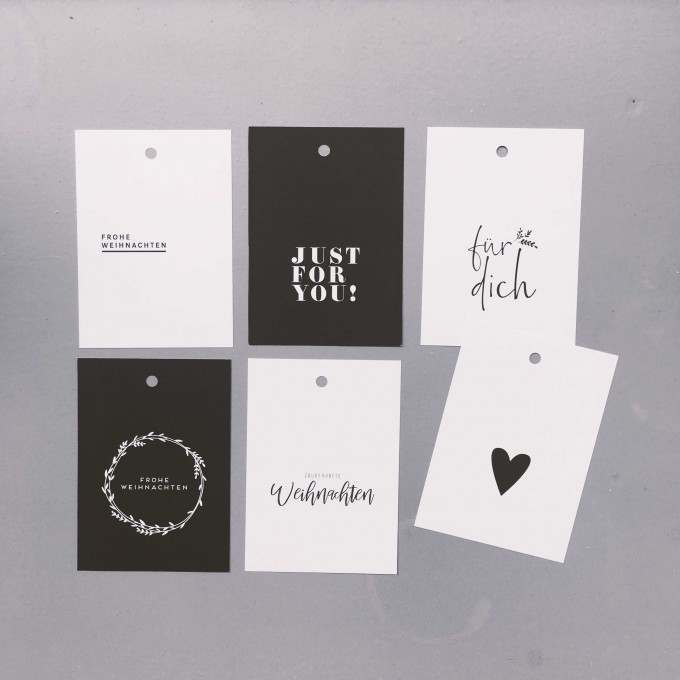 Love is the new black – Geschenkanhänger Weihnachten Love is the new black – Geschenkanhänger Weihnachten