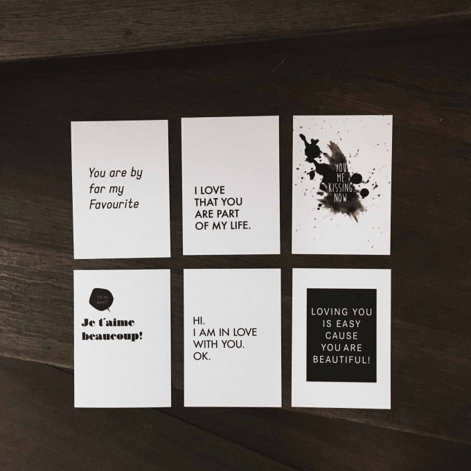 Love is the new black – Postkarten-Set "Love" Love is the new black – Postkarten-Set "Love"