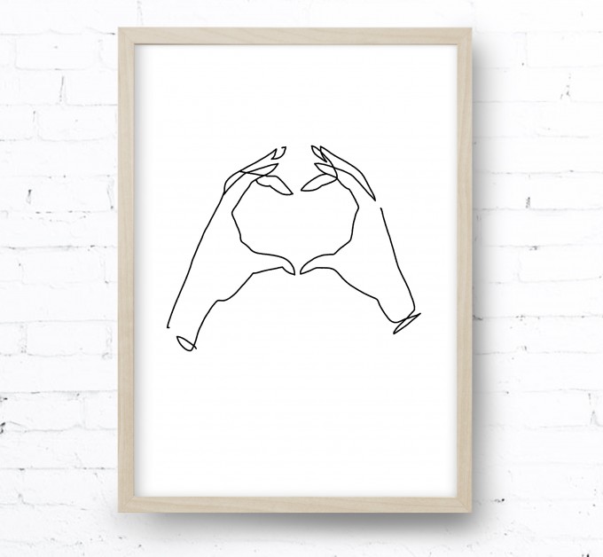 Kruth Design POSTER / ONELINE HEART Kruth Design POSTER / ONELINE HEART