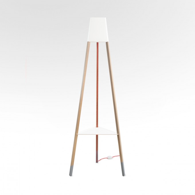 soform manufaktur Stehleuchte La3b 170 cm weiss + Tisch soform manufaktur Stehleuchte La3b 170 cm weiss + Tisch