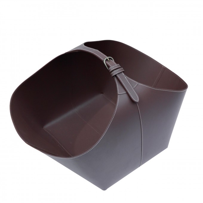 adorist. - XL Kaminholzkorb Lederkorb BRASA zur Aufbewahrung, braun adorist. - XL Kaminholzkorb Lederkorb BRASA zur Aufbewahrung, braun