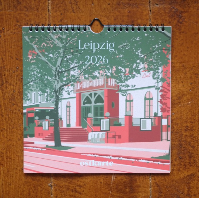 Leipzig Kalender 2026 - quadratisch, 21 x 21 cm | ostkarte