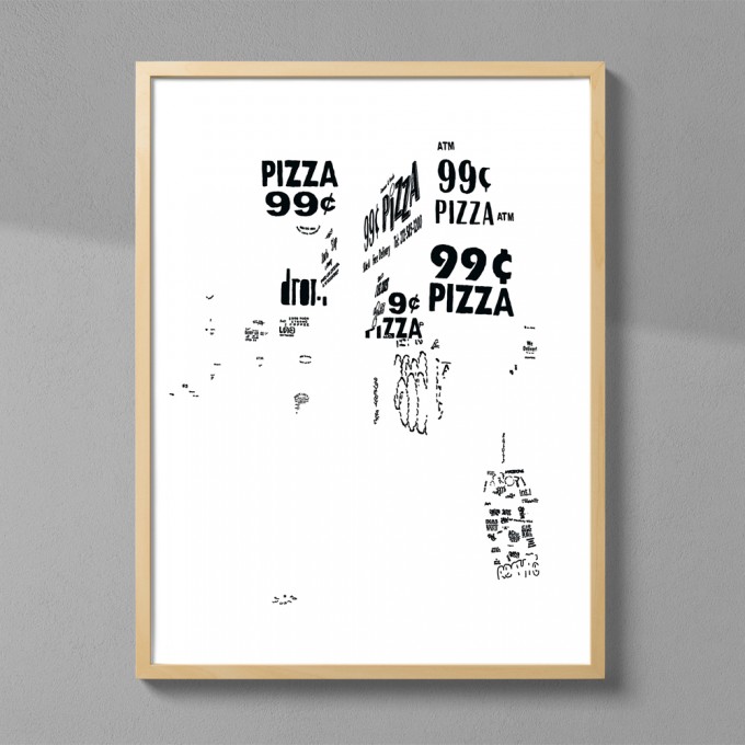 Julia Schubert - Letters of NY–Pizza (DIN A2 Druck) Julia Schubert - Letters of NY–Pizza (DIN A2 Druck)